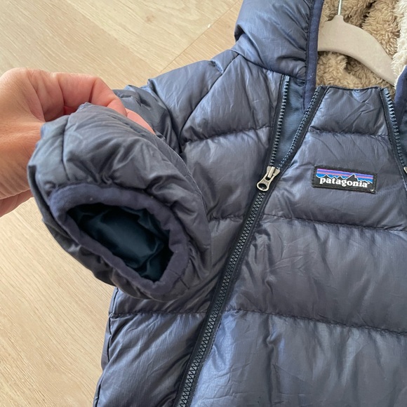 Patagonia Hi Loft Down Bunting Blue 3-6 months - Picture 6 of 9